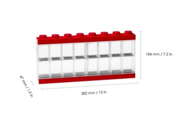 LEGO DISPLAY 4066 16 КОРПУС ДЛЯ МИНИФИГУР КРАСНЫЙ - КРАСНЫЙ