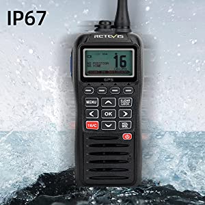 Морское радио GPS Retevis RM40(черный, 1 шт.)