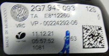 SVĚTLO VW TAIGO 2G7 LED 22R 2G7945093 ZADNÍ