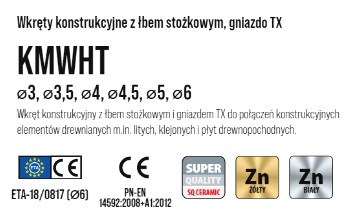 ВИНТЫ СТОЛЯНЫЕ 3,5х30 TORX С КОНИЧЕСКОЙ ГОЛОВКОЙ 500 шт.