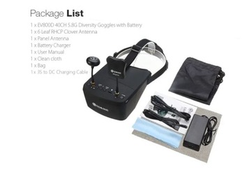 ОЧКИ FPV КАЖДАЯ 800x480 DVR 5.8G 40КАН. ЭКРАН 5 ДЮЙМОВ