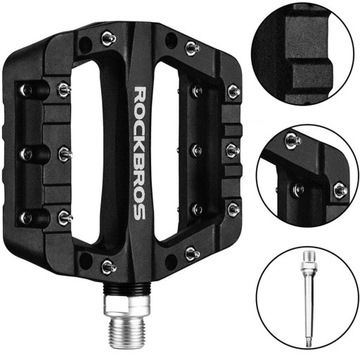 ВЕЛОСИПЕДНЫЕ ПЕДАЛИ ПЛАТФОРМА ДЛЯ ВЕЛОСИПЕДА, МЕТАЛЛ, НЕЙЛОН, MTB, УНИВЕРСАЛЬНЫЕ