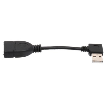 2 pary kątowe 90 stopni USB A męski na żeński