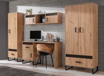meble LAMELIX #6 zestaw młodzieżowy loft lamele