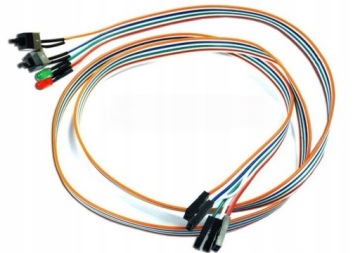 Переключатель корпуса компьютера со светодиодной подсветкой жесткого диска ATX Power Reset