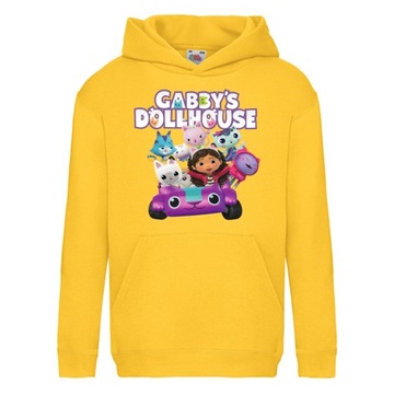 BLUZA KOCI DOMEK GABI Z KAPTUREM 116 cm 5-6 LAT