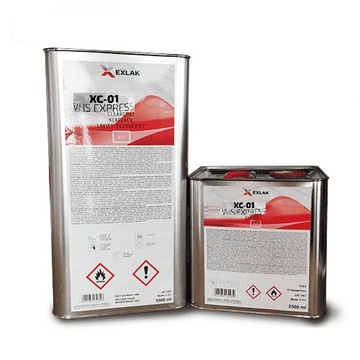 LAKIER BEZBARWNY XC-01 VHS EXPRESS EXLAK 5L + 2,5utw