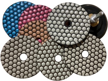 ZESTAW 7 x TARCZA DIAMENTOWA DO SZLIFOWANIA GRESU