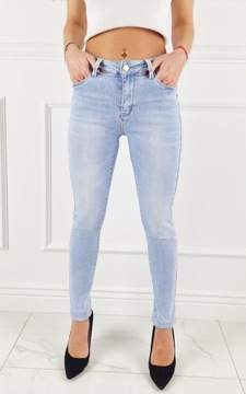 Jeansy spodnie damskie Push - Up M. Sara - Specially Designed - Blue