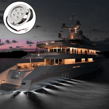 12В 24В подводное освещение для яхты, нержавеющая сталь 316, угол 10°, 0J