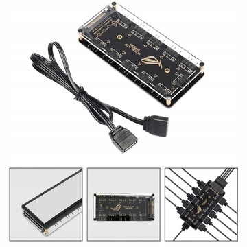 Светодиодный разветвитель RGB, 10-контактный разветвитель Argb, 3 контакта, 5 В