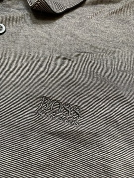 Hugo Boss BLACK HB ORYGINALNE bawełniane POLO W PASKI/ XL