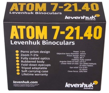 Бинокль военный охотничий LEVENHUK ATOM 7-21x40