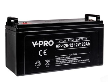 Akumulator bezobsługowy VPRO VRLA AGM 12V 120Ah