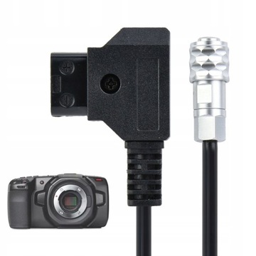 КАБЕЛЬ ПИТАНИЯ D-TAP ДЛЯ СОЕДИНИТЕЛЬНОЙ КАМЕРЫ BMPCC 4K, 0,5 М, ЧЕРНЫЙ