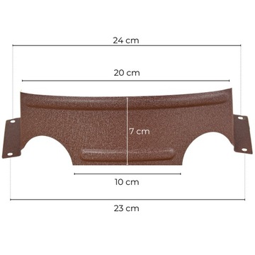 Забор для снега SNOW CATCH каплевидный ОЦИНКОВАННЫЙ КОРИЧНЕВЫЙ 8017