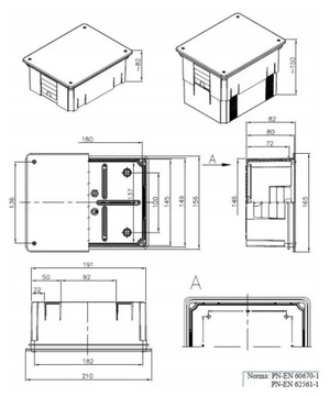 Puszka do złącza odgromowego 078222
