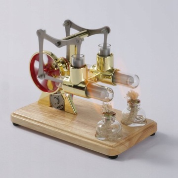 МОДЕЛЬ ДВУХЦИЛИНДРОВОГО ПАРОВОГО ДВИГАТЕЛЯ