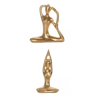 2 . Statua Figurka Home Decor dla, złota,