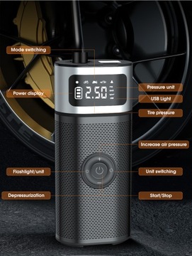 БЕСПРОВОДНОЙ КОМПРЕССОР CARSUN POWERBANK