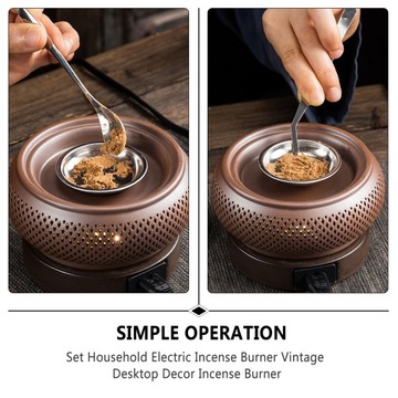 1 комплект винтажной домашней электрической курильницы