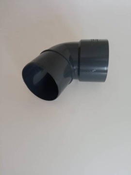 Kolano rury specjalne PVC 75 x 67 grafit Kaczmarek