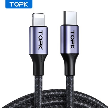 Kabel USB typ C - Apple Lightning iPhone 20W 2m