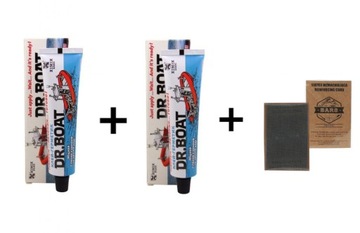 Zestaw 2x Profesjonalny Klej PVC 2w1 Płynna Łata Ponton Basen + Siatka XL