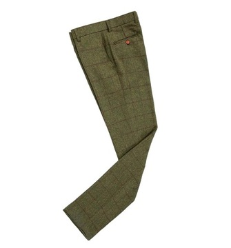 Men's Green Trousers Tweed Leisure Cotton Male Gen