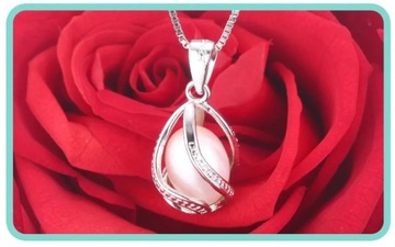 Серебряный кулон-колье с жемчугом, фианитами, ОЖЕРЕЛЬЕ PEARL BUBBLE, ЖЕМЧУГ