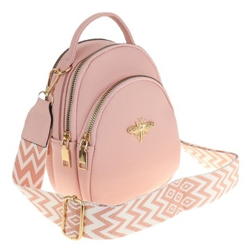 SARA MODA Elegancka Torebka Damska listonoszka nerka 5096 Pink