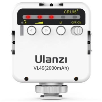 Маленькая светодиодная лампа Ulanzi VL49 Mini 2000 мАч 5500K непрерывного освещения