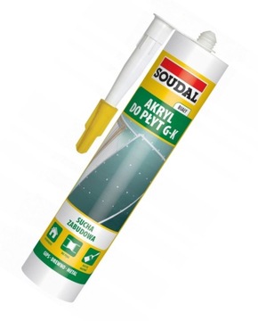 Akryl Do Płyt Gips-Karton BIAŁY Uszczelniacz Budowlany Soudal 280ml