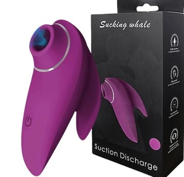 Sucking Whale Stymulator masażer łechtaczki ssący fioletowy
