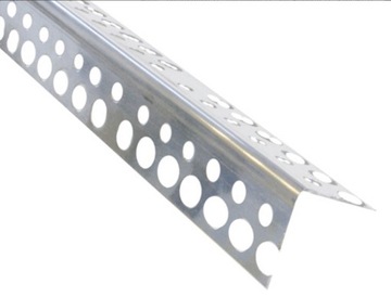 NAROŻNIK ALUMINIOWY PERFOROWANY 2,5mb 25 sztuk do tynki, gładź, gips