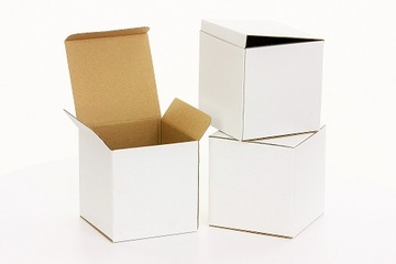 PUDEŁKO 150x150x150 KARTON 400g FASONOWY - 20 szt białe