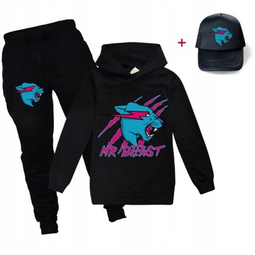 Mr Beast Lightning Cat Zestaw bluz dziecięcy 3 szt
