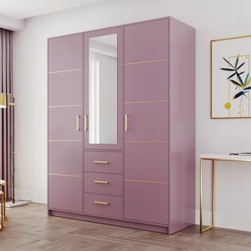 Комод 140см + письменный стол 120см + шкаф D3 147см - КОМПЛЕКТ МЕБЕЛИ BALI PLUM