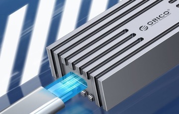АДАПТЕР КОРПУСА ORICO USB-C КАРМАН ДЛЯ SSD-НАКОПИТЕЛЯ M.2 КАБЕЛЬ NVME 2-В-1 USB 3.2