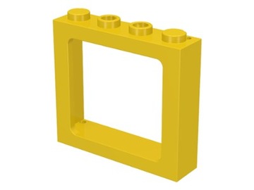 Lego 6556 Okno 1 x 4 x 3 Żółte 1 Szt