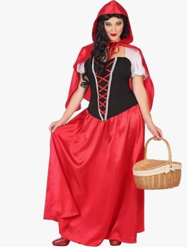 STRÓJ KOSTIUM CZERWONY KAPTUREK SUKIENKA COSPLAY DLA DOROSŁYCH M