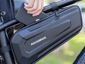 Сумка-кейс, багажник для велосипеда, держатель рамы велосипеда RockBros B66 1,5л Черный
