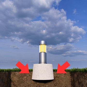 ОСНОВАНИЕ ДЛЯ ФУНДАМЕНТА ДЛЯ САДОВОГО ЛАМПЫ, КОНУС D=29,5