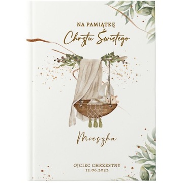 BIBLIA dla Dzieci Prezent Chrzest Święty Imię Boho