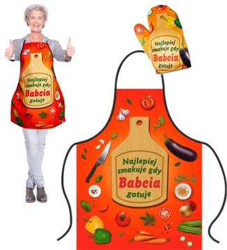 Fartuch i rękawica DZIEŃ DZIADKA BABCI dla dziadka