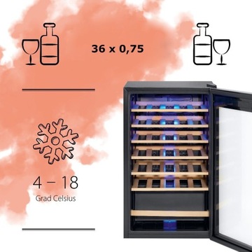 ХОЛОДИЛЬНИК ДЛЯ ВИНА, НАПИТКОВ, ПИВА ВИТРИНА PROFICOOK PC-WK 501235.1
