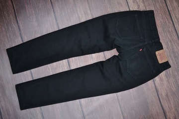 LEVIS 504 REGULAR STRAIGHT FIT SPODNIE BLACK JEANS MEN 34/32