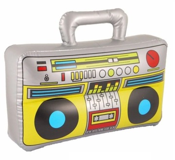 Надувной магнитофон БУМБОКС РАДИО ДИСКО 80-Х ГОД КАРНАВАЛЬНЫЙ ШАР