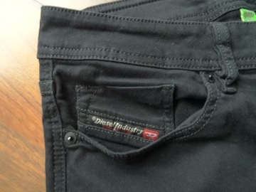 SPODNIE JEANSOWE DIESEL SLEENKER STRETCH SKINNY r.W30/30 BDB