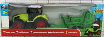 TRAKTOR CIĄGNIK Z MASZYNĄ ROLNICZĄ